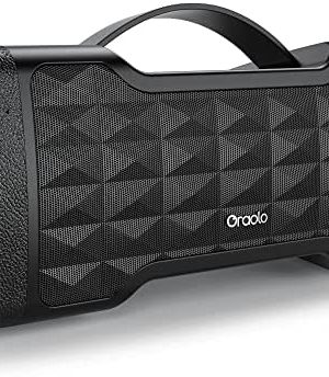 Oraolo Loud Bluetooth Speaker Upgrade 40W Wireless Portable Large Speaker Stereo Sound, IPX6 Waterproof, Support TF Card/AUX, Built-in Mic for Home Party Outdoor